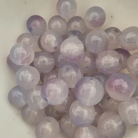 10mm Glass Beads – Multi Tone Crackle Blue Purple