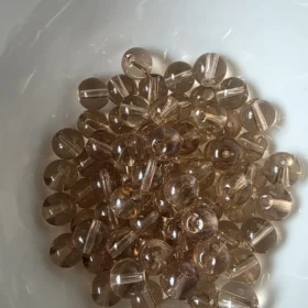 8mm Glass Beads – Clear Brown