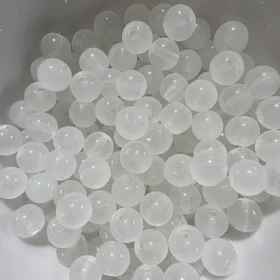 8mm Glass Beads – Opaque White