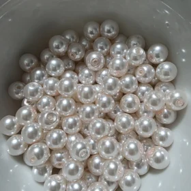 8mm Glass Beads –  Pearlised Light Pink