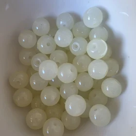 10mm Glass Beads – Opaque Yellow