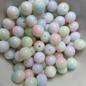 10mm Glass Beads – Multi Tone Opaque Mix Color