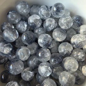 10mm Glass Beads – Frosted Grey