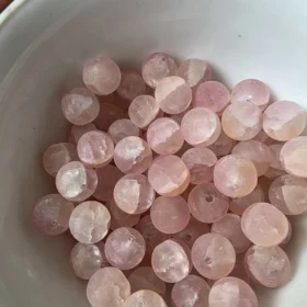 10mm Glass Beads – Frosted Pink